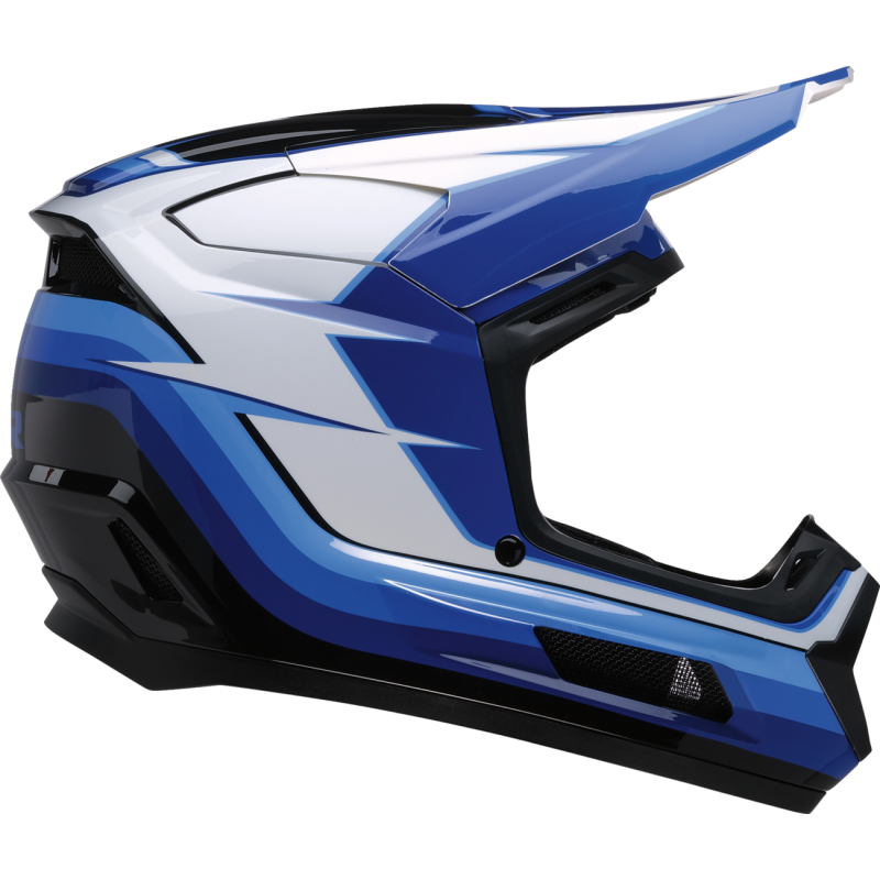 Z1R Dirt Maxx Youth Helmet - Vortex Blue/White - Size M