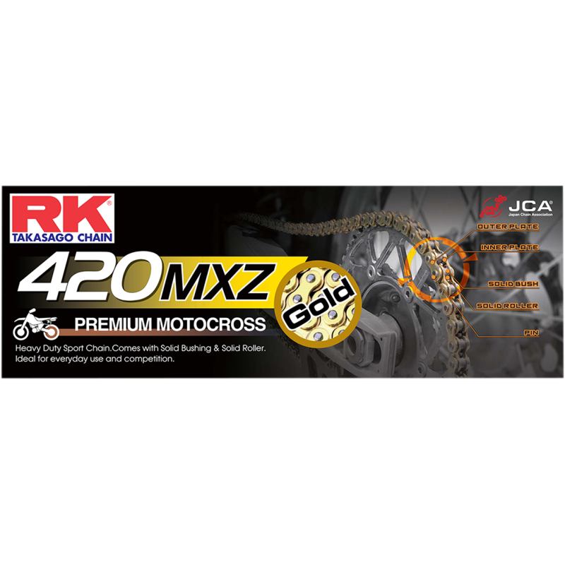 420MXZ Heavy-Duty Chain - Gold, 110 Links