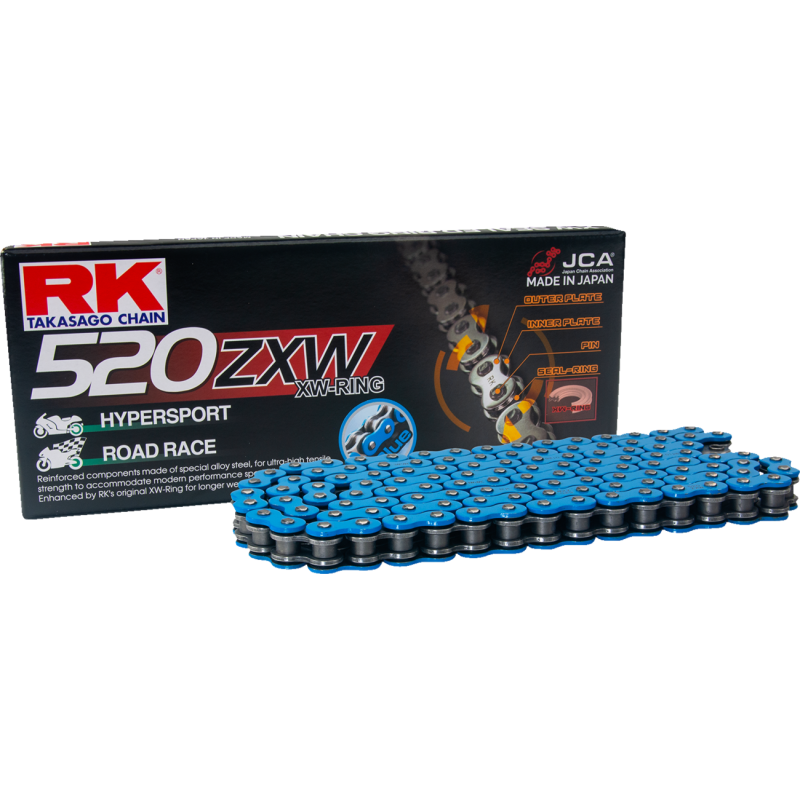 RK 520ZXW Colored Sealed Chain (Blue) - 120 links