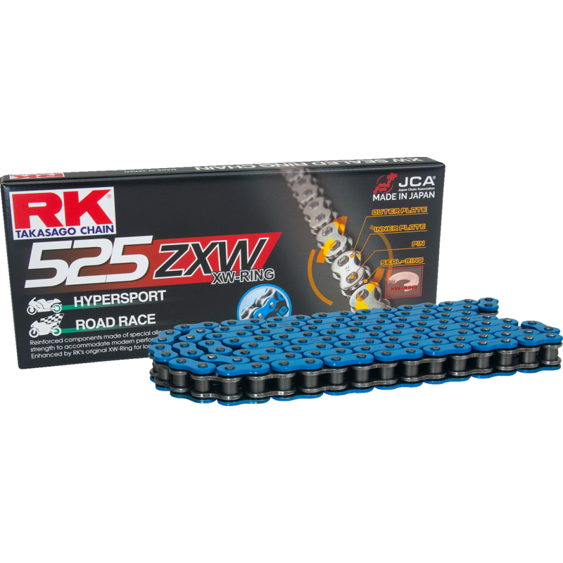 RK 525 ZXW Rivet Connecting Link (Blue)