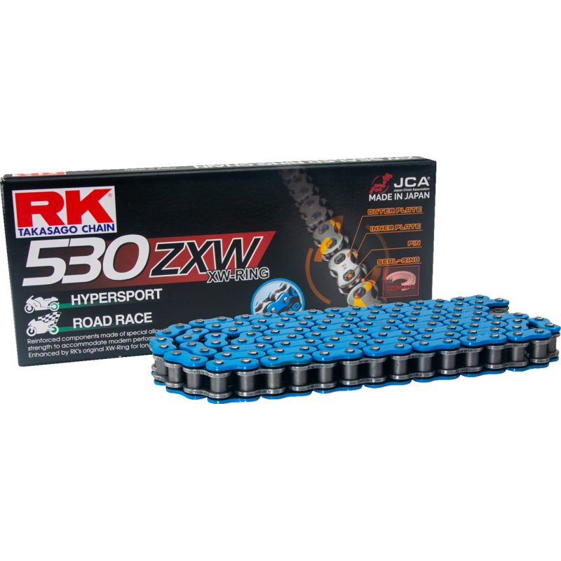 RK 530 ZXW Rivet Connecting Link (Blue)