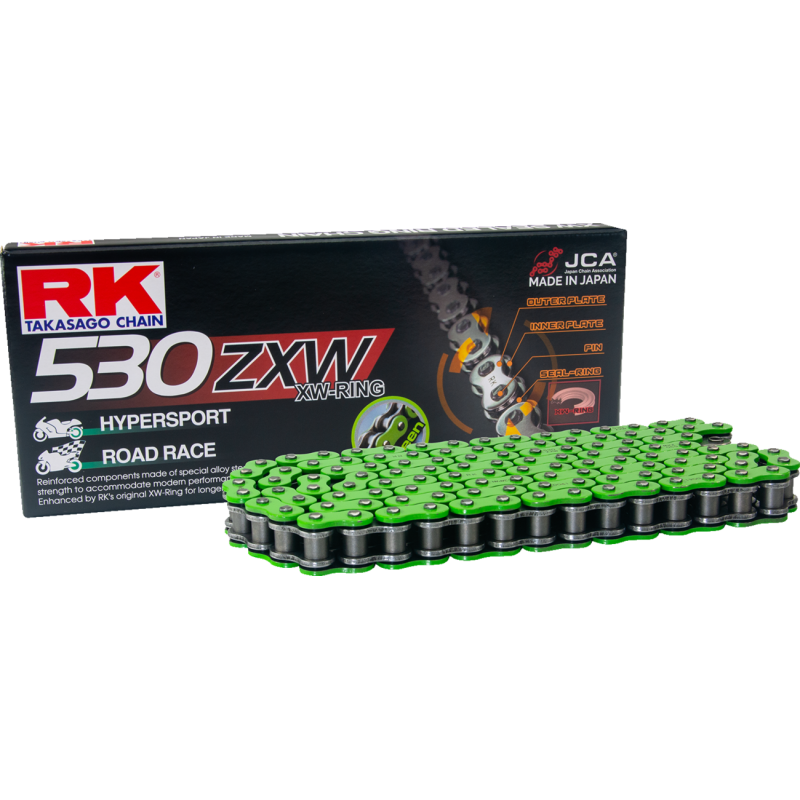 RK 530 ZXW Rivet Connecting Link (Green)
