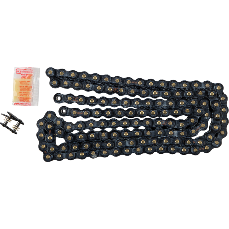 RK BL420MRU Black/Gold Chain - 130 links