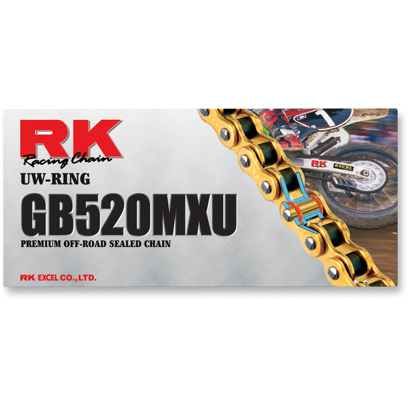 RK GB 520 MXU Sealed UW-Ring Motocross Chain