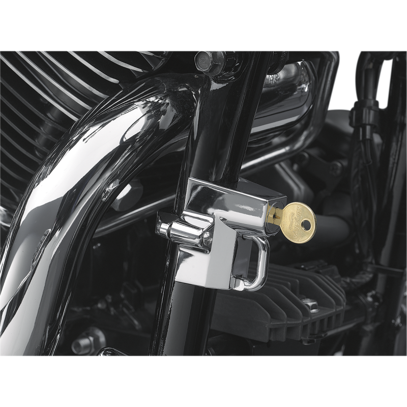 Universal Helmet Lock Chrome (7/8" - 1-1/4")