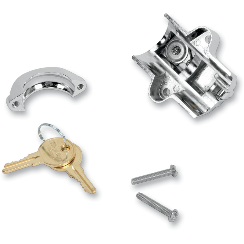 Universal Helmet Lock Chrome (1-1/4" - 1-1/2")