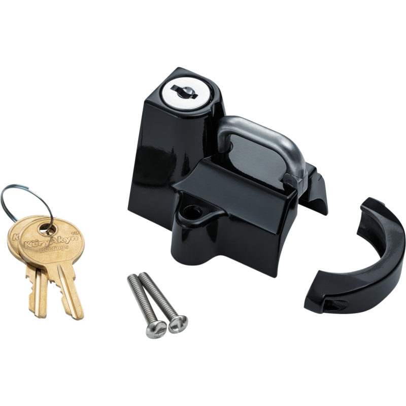 Universal Helmet Lock Gloss Black (7/8" - 1-1/4")