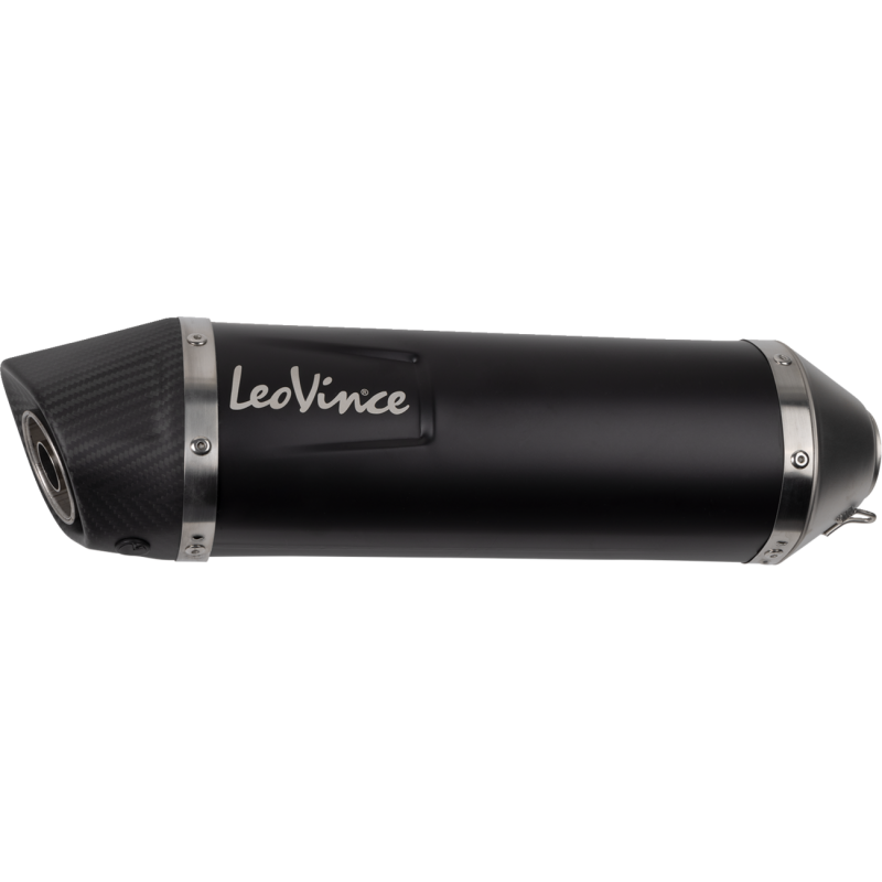 LV One EVO Slip-On, Black stainless steel, Kawasaki KLE300 Versys-X 300 17-22