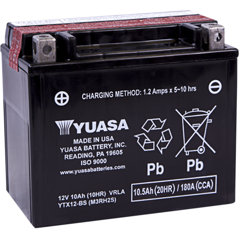 Yuasa AGM Maintenance-Free Battery YTX12-BS