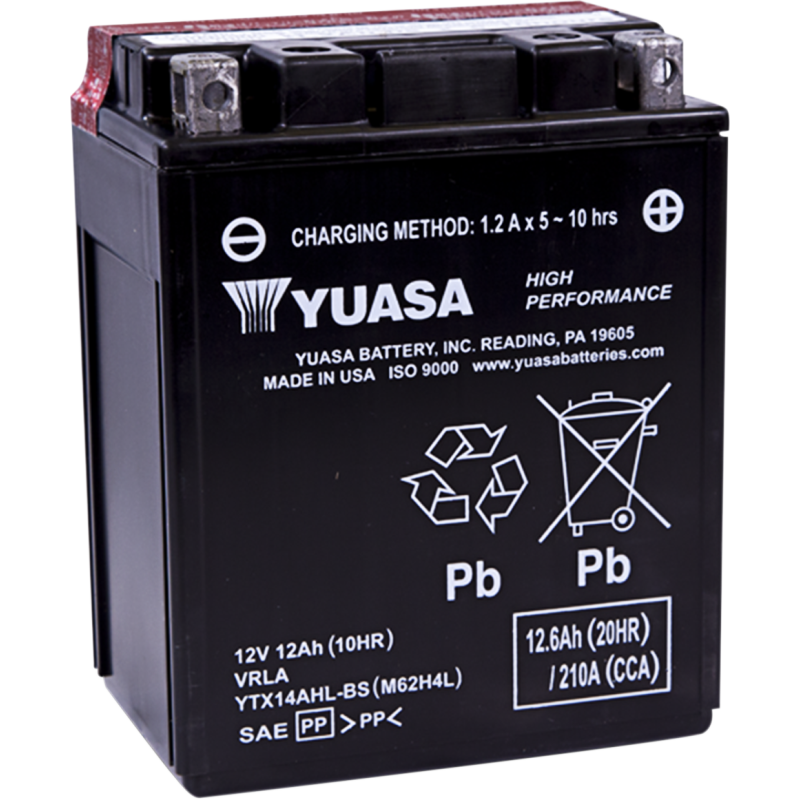 Yuasa High-Performance AGM Battery YTX14AHL-BS