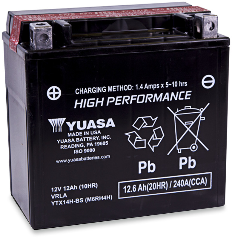 Yuasa High-Performance AGM Maintenance-Free Battery for SUZUKI AN650 Burgman 03-17