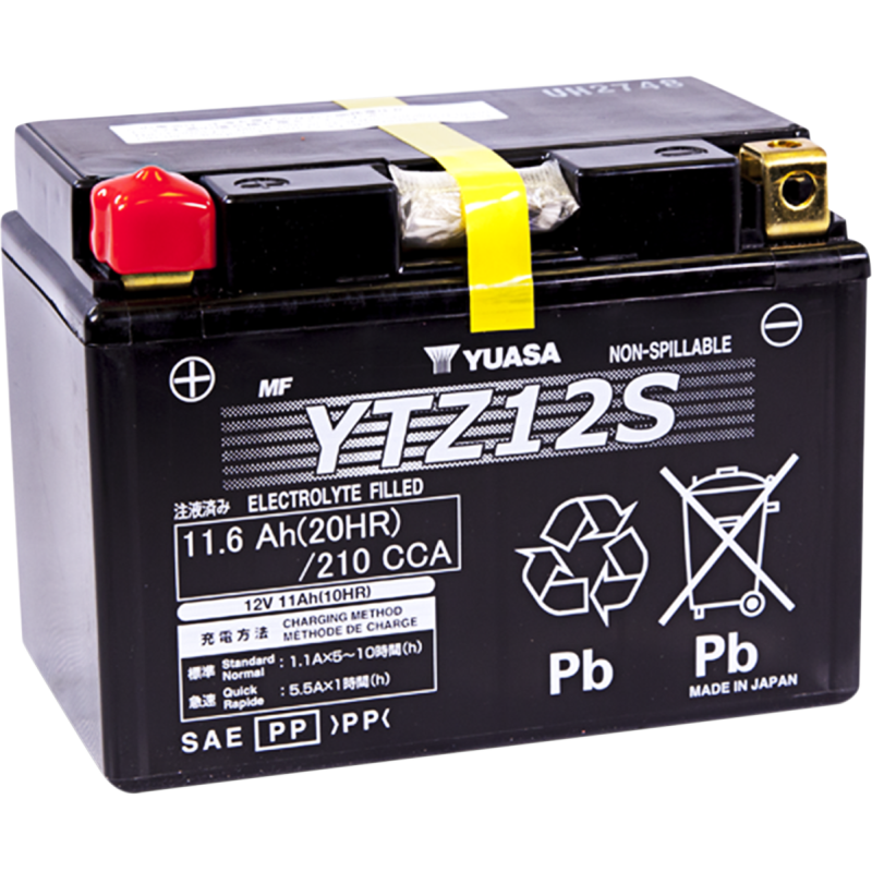 Yuasa YTZ Factory-Activated AGM Battery YTZ12S