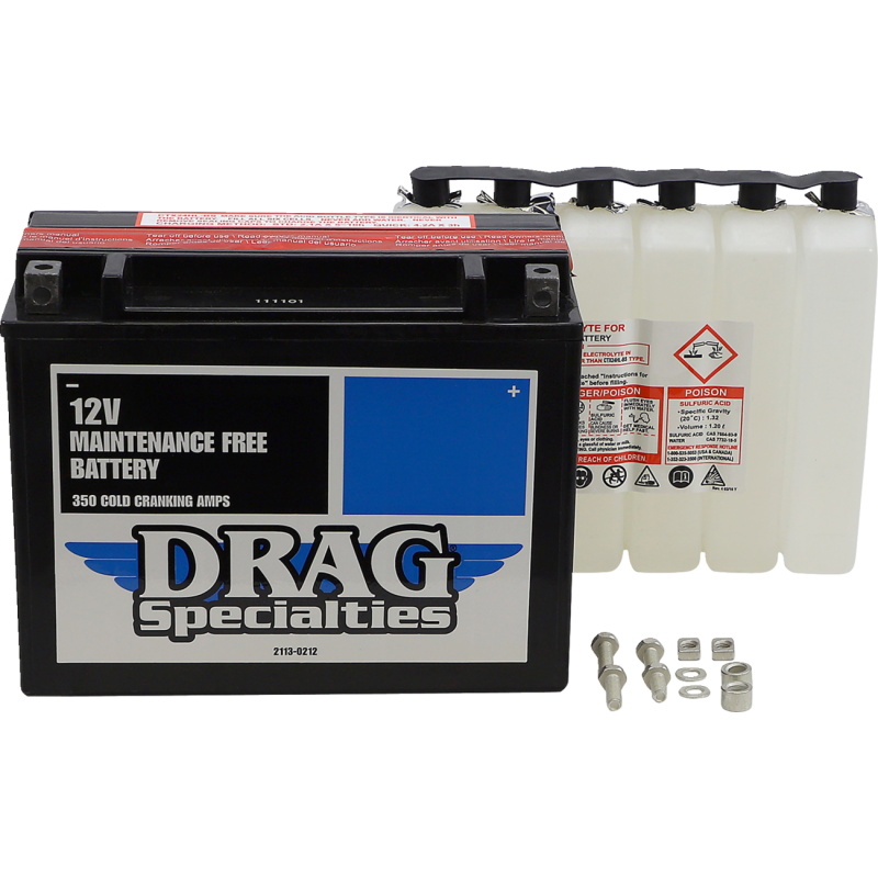 Drag Specialties AGM Maintenance-Free Batteries