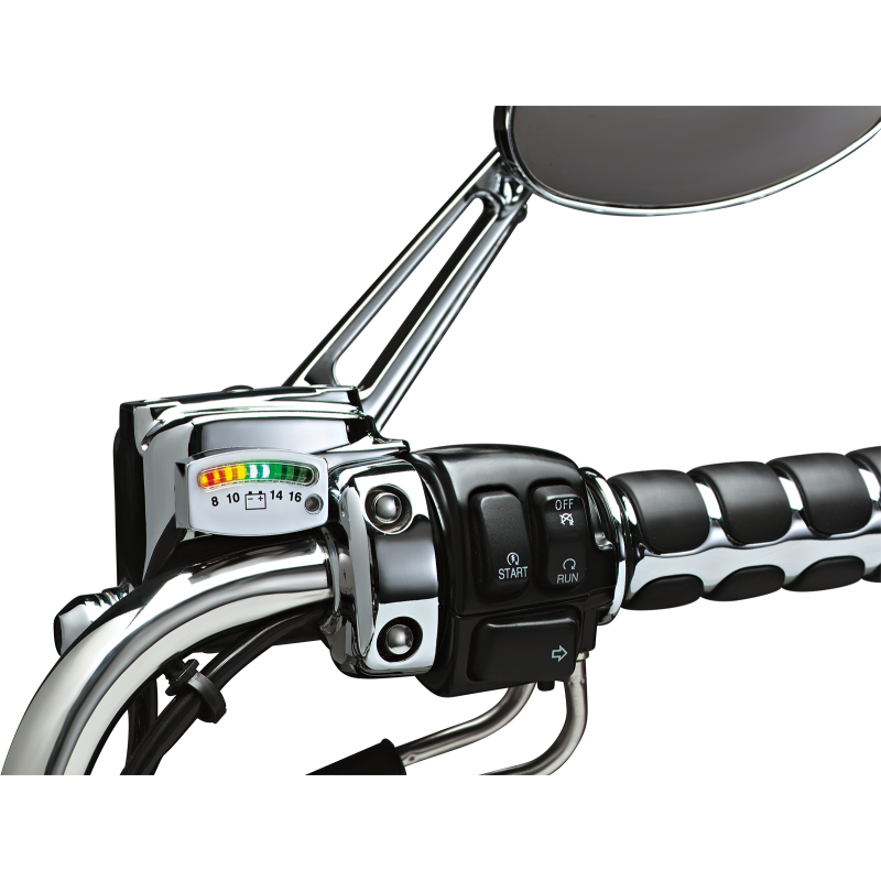 LED Battery Gauge (Chrome)