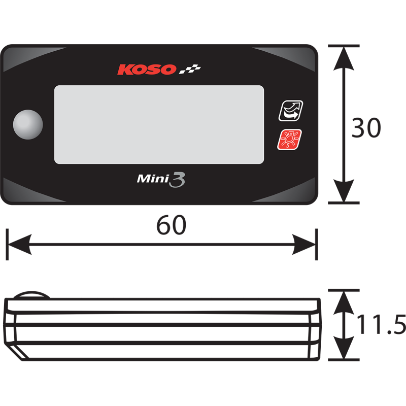 Mini 3 air/fuel ratio meter