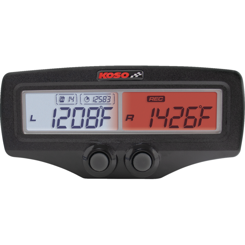 EGT-02R EVO Dual EGT Data Logger with RPM/Water Temp, Standard Sensor