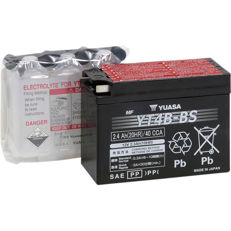 Yuasa AGM Maintenance-Free Battery YT4B-BS