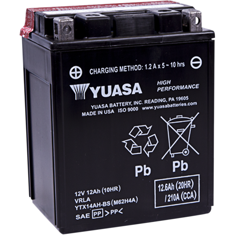 Yuasa High-Performance AGM Battery YTX14AH-BS
