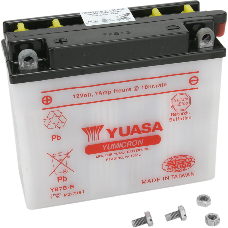 Yumicron 12V Battery YB7B-B