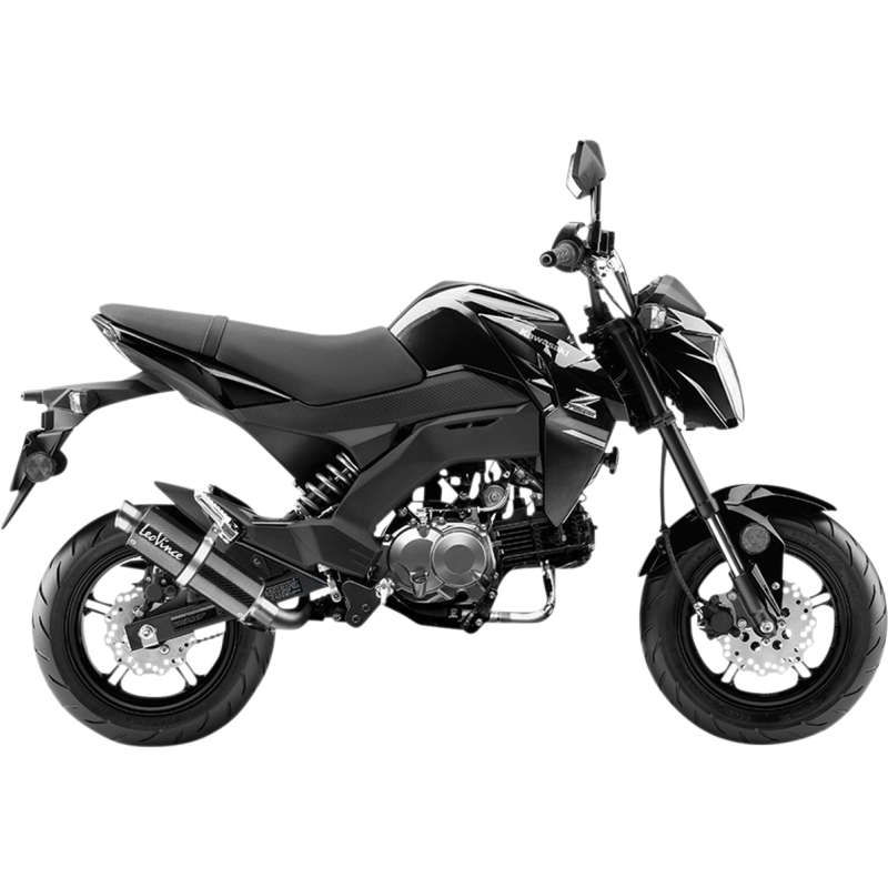 GP Corsa Matte/Carbon fiber Exhaust for KAWASAKI Z125 Pro 17-23