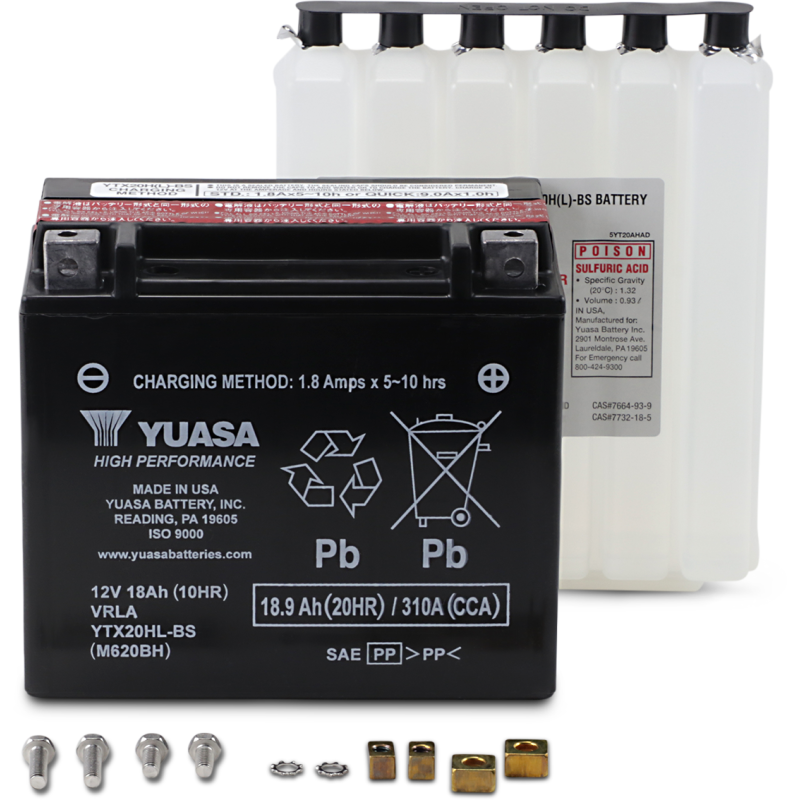 Yuasa High-Performance AGM Maintenance-Free Battery for Big Dog All Models 95-09