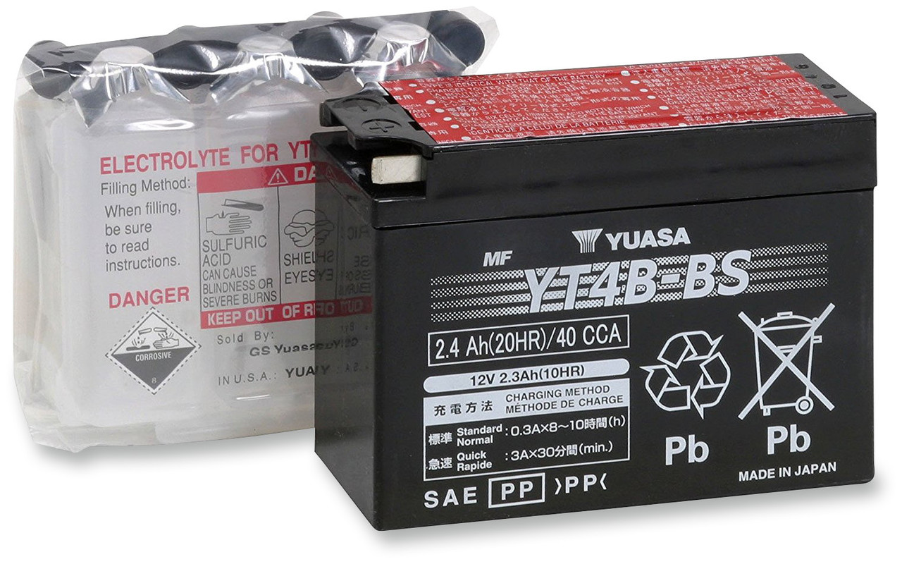 Yuasa AGM Maintenance-Free Battery YT4B-BS