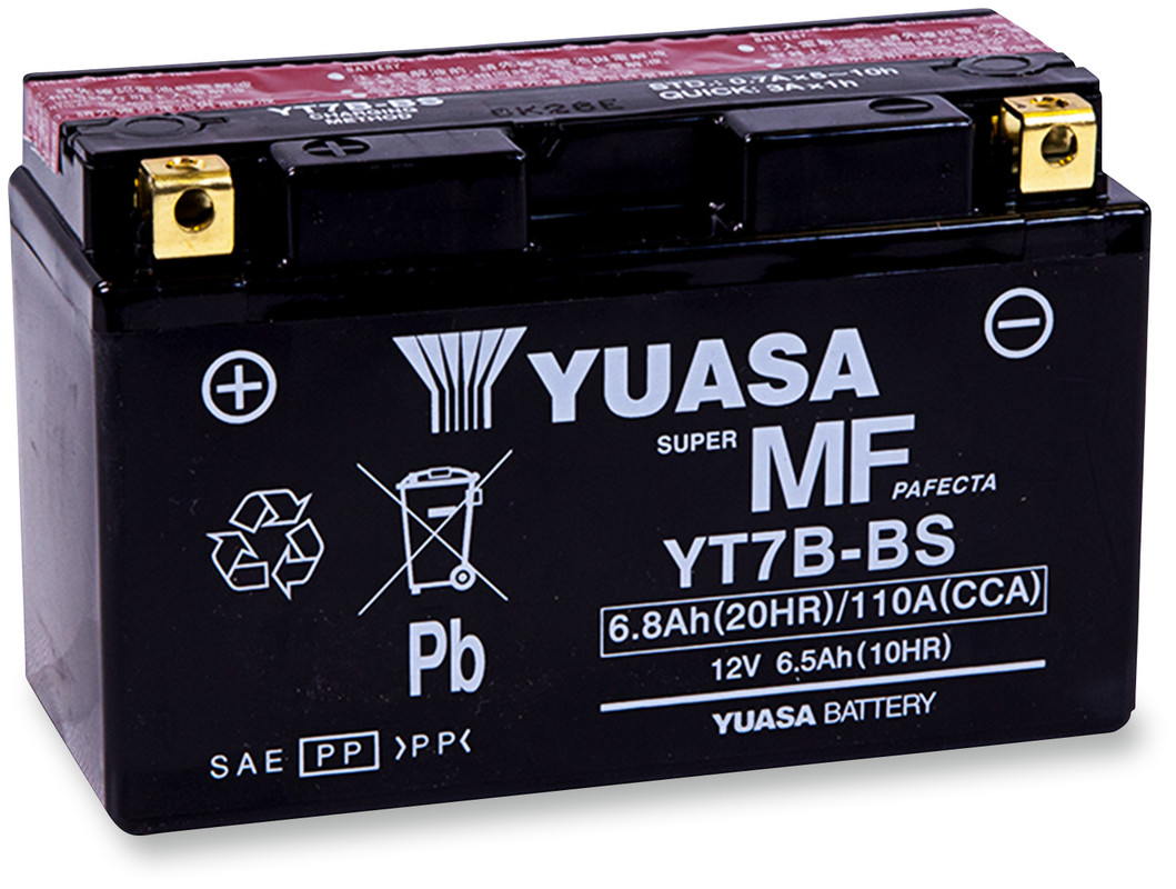 Yuasa AGM Maintenance-Free Battery YT7B-BS