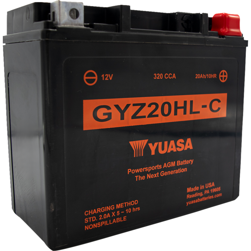 Yuasa High-Performance Factory-Activated AGM Maintenance-Free Battery 2113-0975