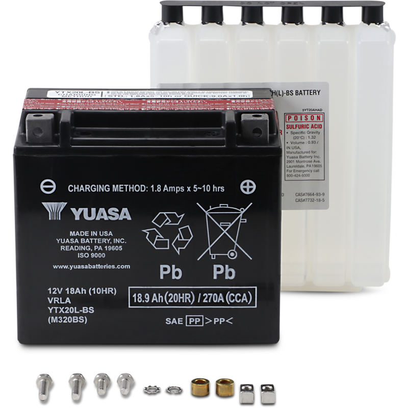 Yuasa AGM Maintenance-Free Battery for Victory Cross Country, Cross Country Tour 14-17