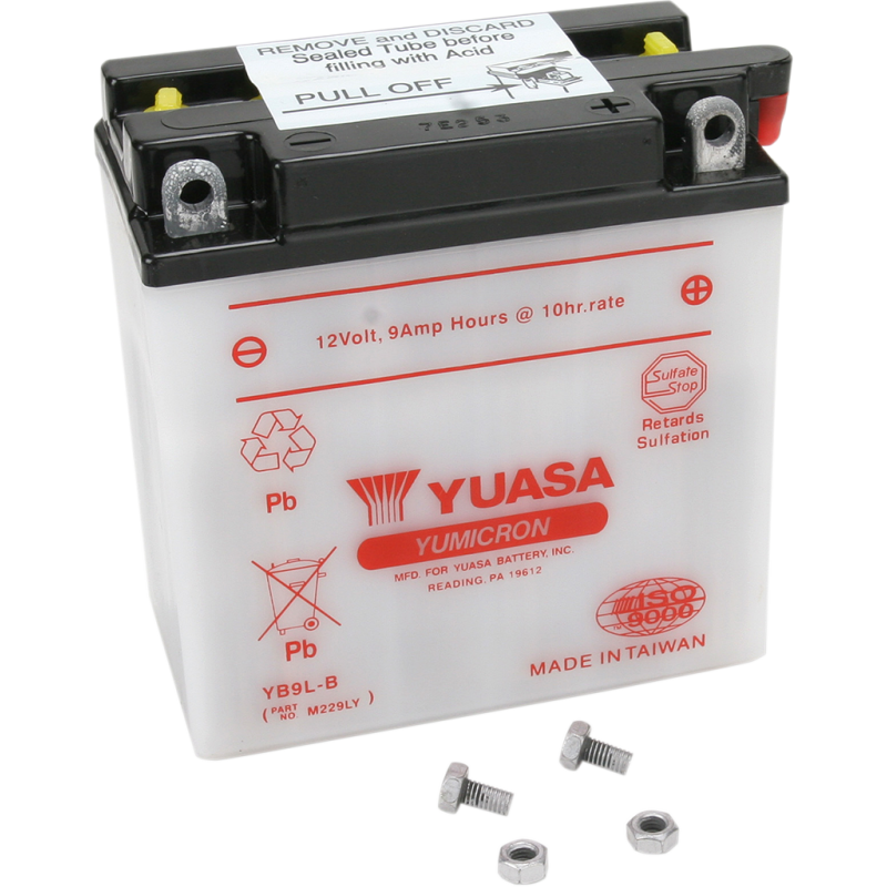 Yuasa Yumicron Battery YB9L-B for BSA Spitfire HK35, Starfire B25