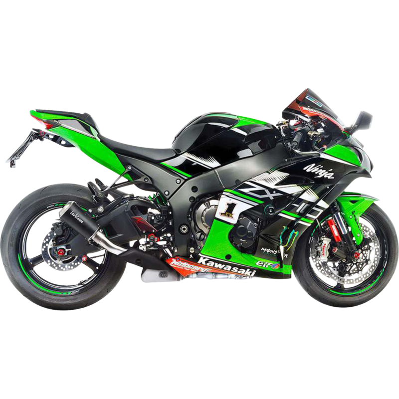 LeoVince LV-10 Black Stainless Steel Slip-On Exhaust