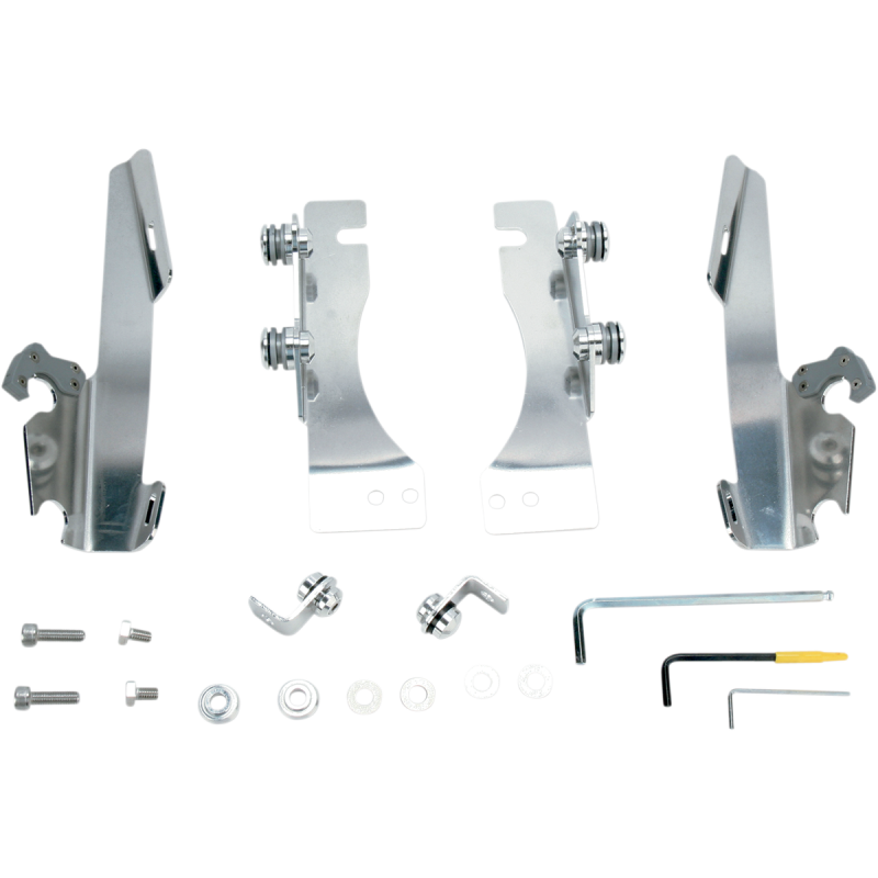 Trigger-Lock Mount Kit Polished for Suzuki VL800K1 Volusia/C50 01-23