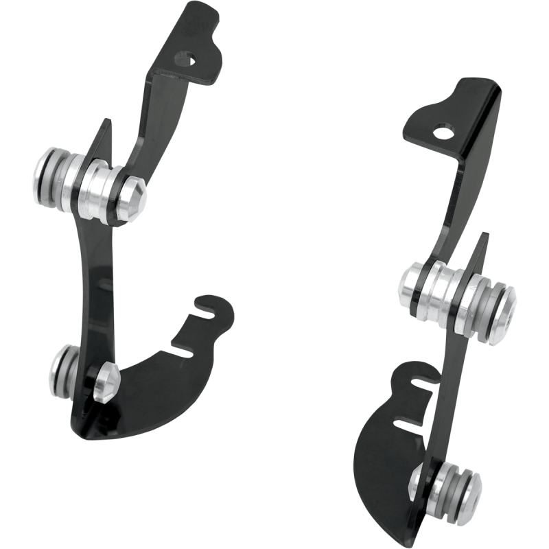 Trigger-Lock Mount Kit Black for Honda VTX1300R/S 03-09 w/ covered forks