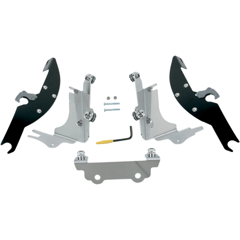 Trigger-Lock Mount Kit Polished for Yamaha XV1600/1700 Roadstar 99-14