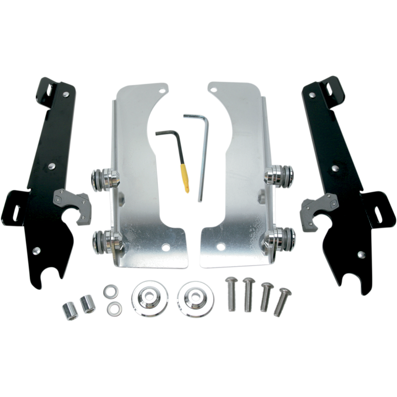 Trigger-Lock Mount Kit Black for Yamaha XV1700 Roadstar Silverado 04-14