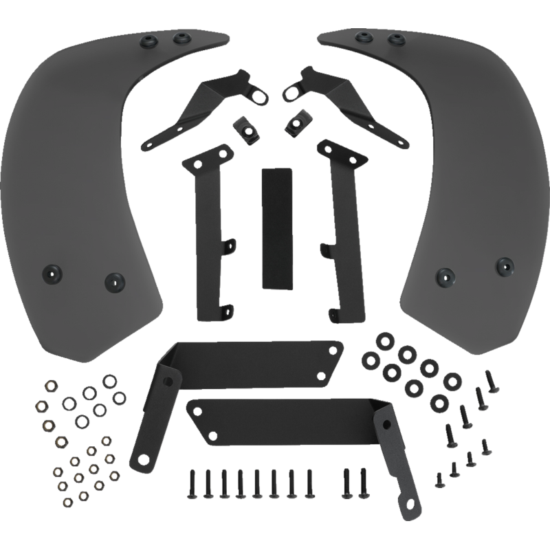 Aeroflo Lower Wind Deflectors - Black