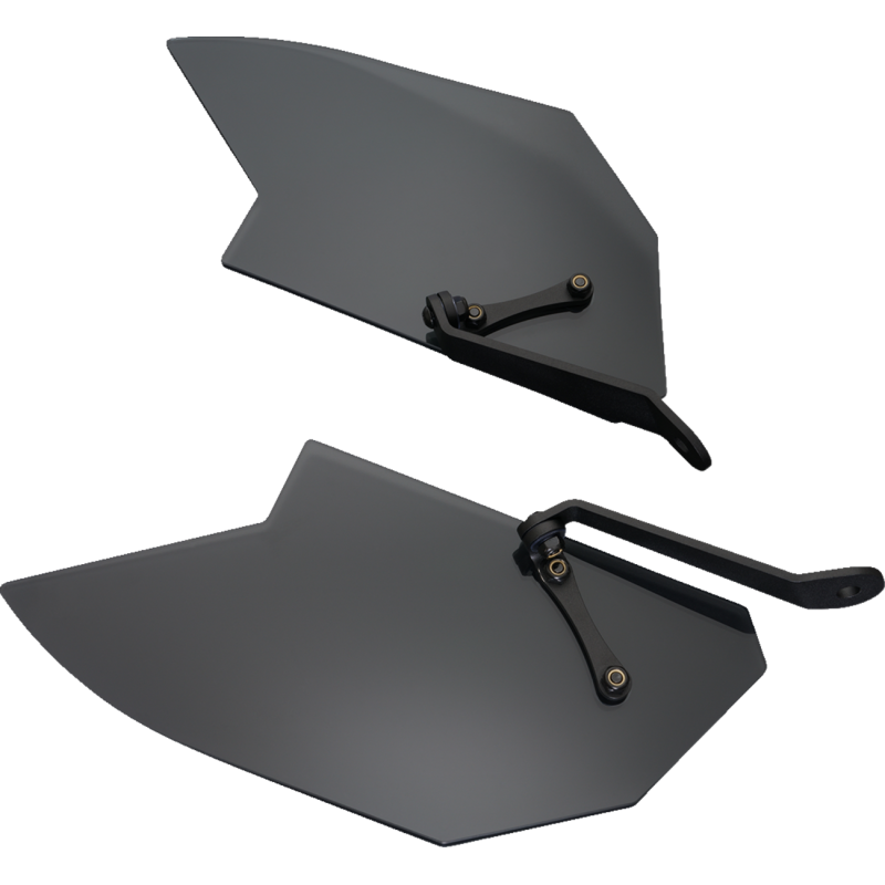 Aeroflo Lower Wind Deflectors - Smoke