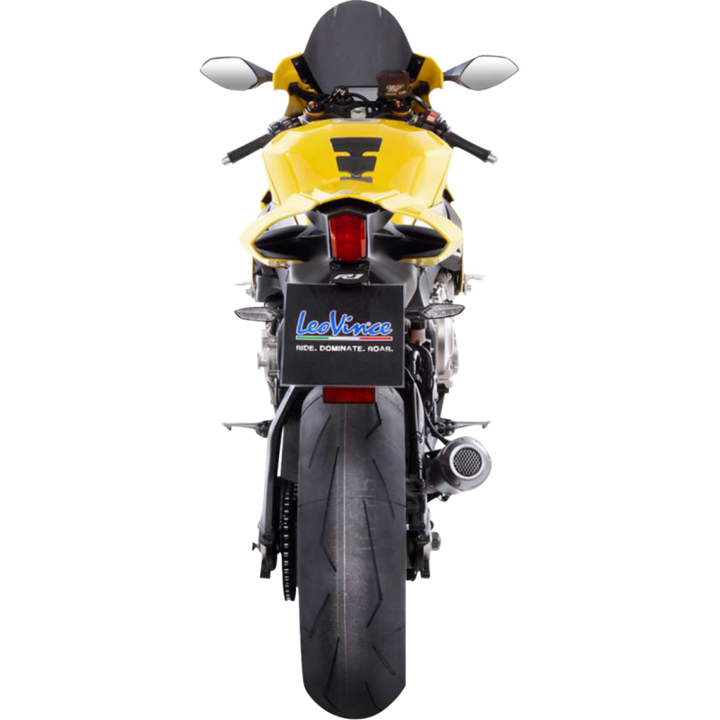 LeoVince LV-10 Black Stainless Steel Slip-On Exhaust