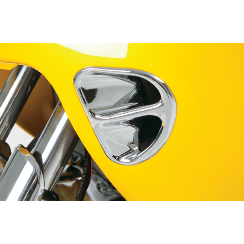 Show Chrome Fairing Air Intake Accent Grilles