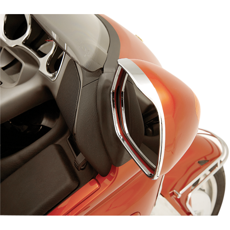 Show Chrome Visored Mirror Trim for Honda GL1800 Gold Wing 01-17