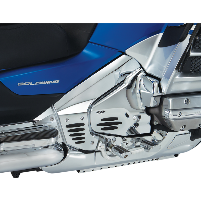 Frame Covers - Chrome with Rubber Inserts