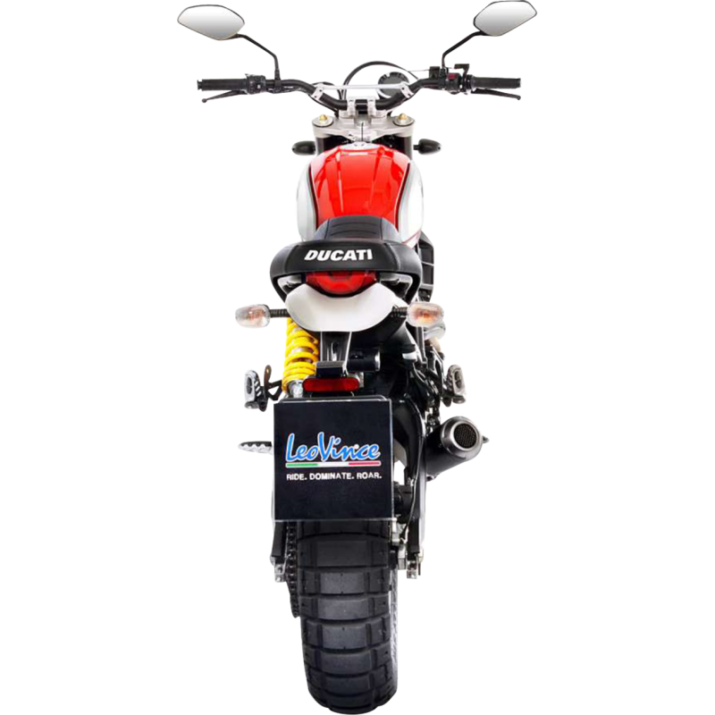 LeoVince LV-10 Black Stainless Steel Slip-On Exhaust