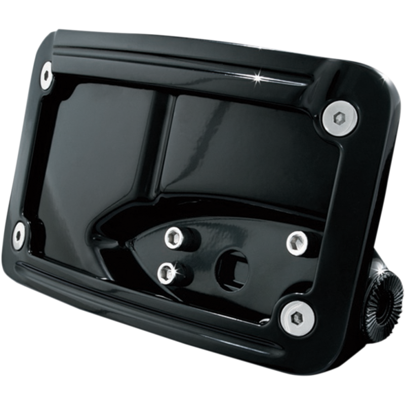 Horizontal Curved Side-Mount Holder Gloss Black