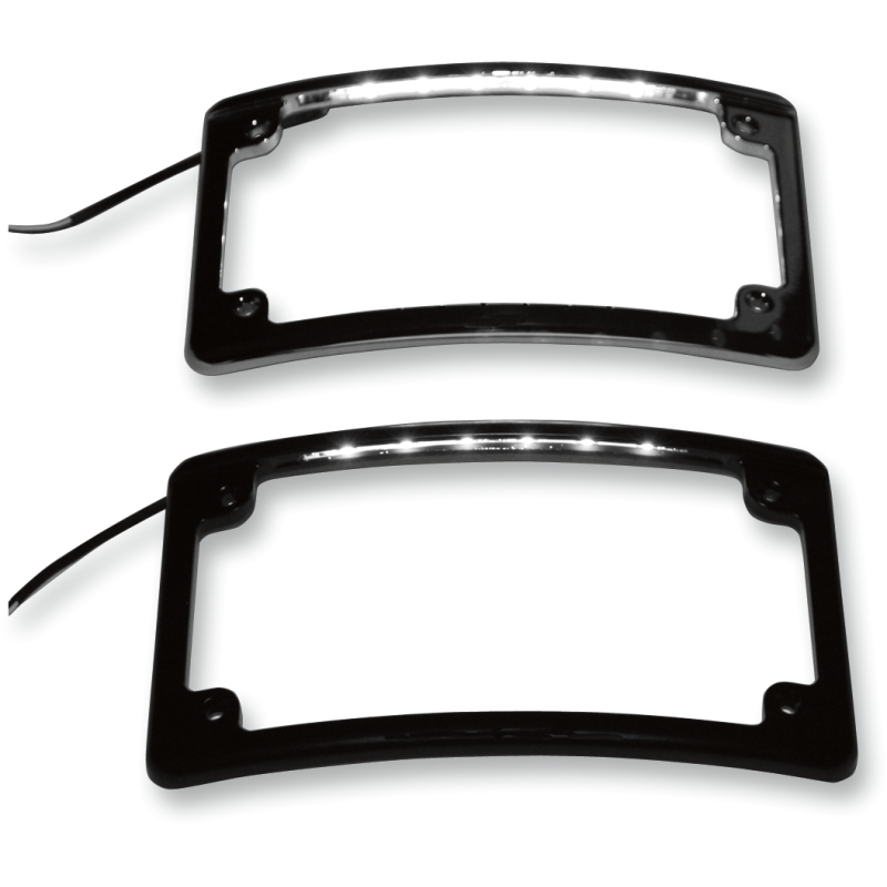 LED Plate Frame Radius Chrome