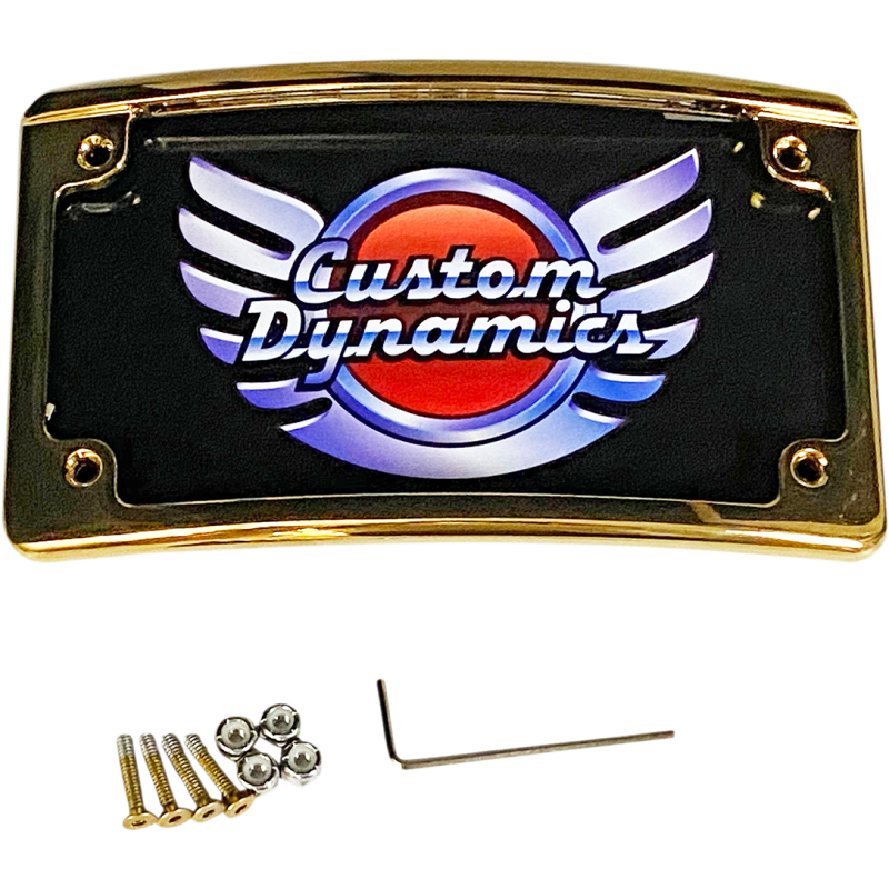 LED Plate Frame Radius Gold