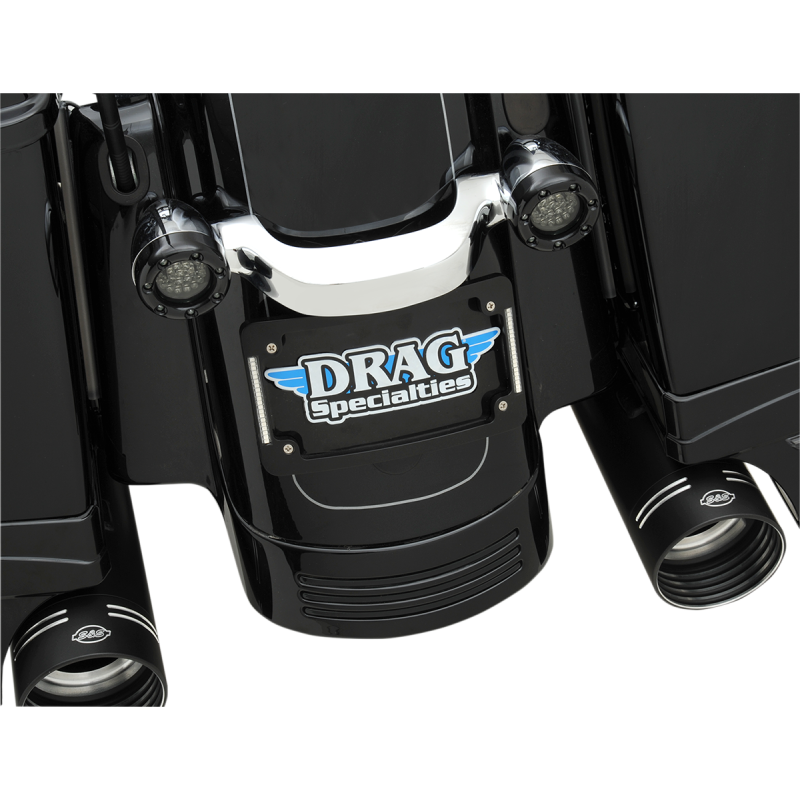 LED Frame w/ Red Aux Radius Black