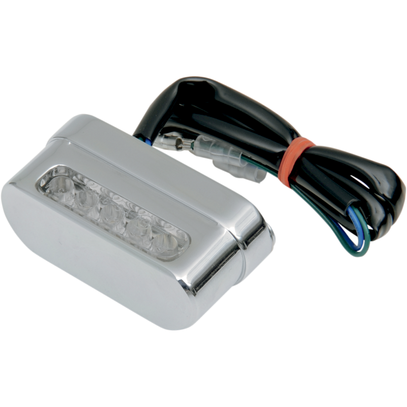Universal LED License Plate Light Chrome