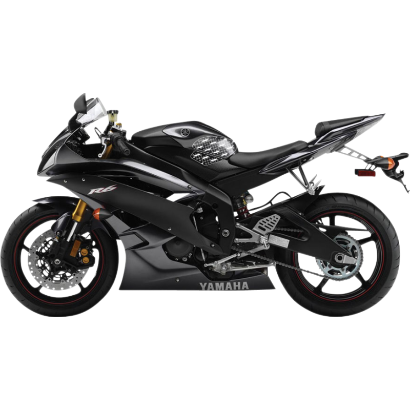 Volcano Profile Traction Pad Tank Kit for Yamaha YZF-R6 06-07