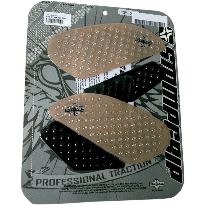 Volcano Profile Traction Pad Tank Kit for Yamaha YZF-R6 06-07