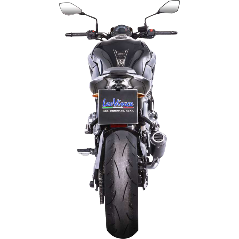 LeoVince LV-10 Black Stainless Steel Slip-On Exhaust